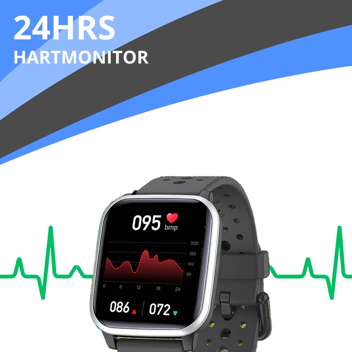 Twenty4seven Smartwatch Kinderen en Volwassenen Sporthorloge