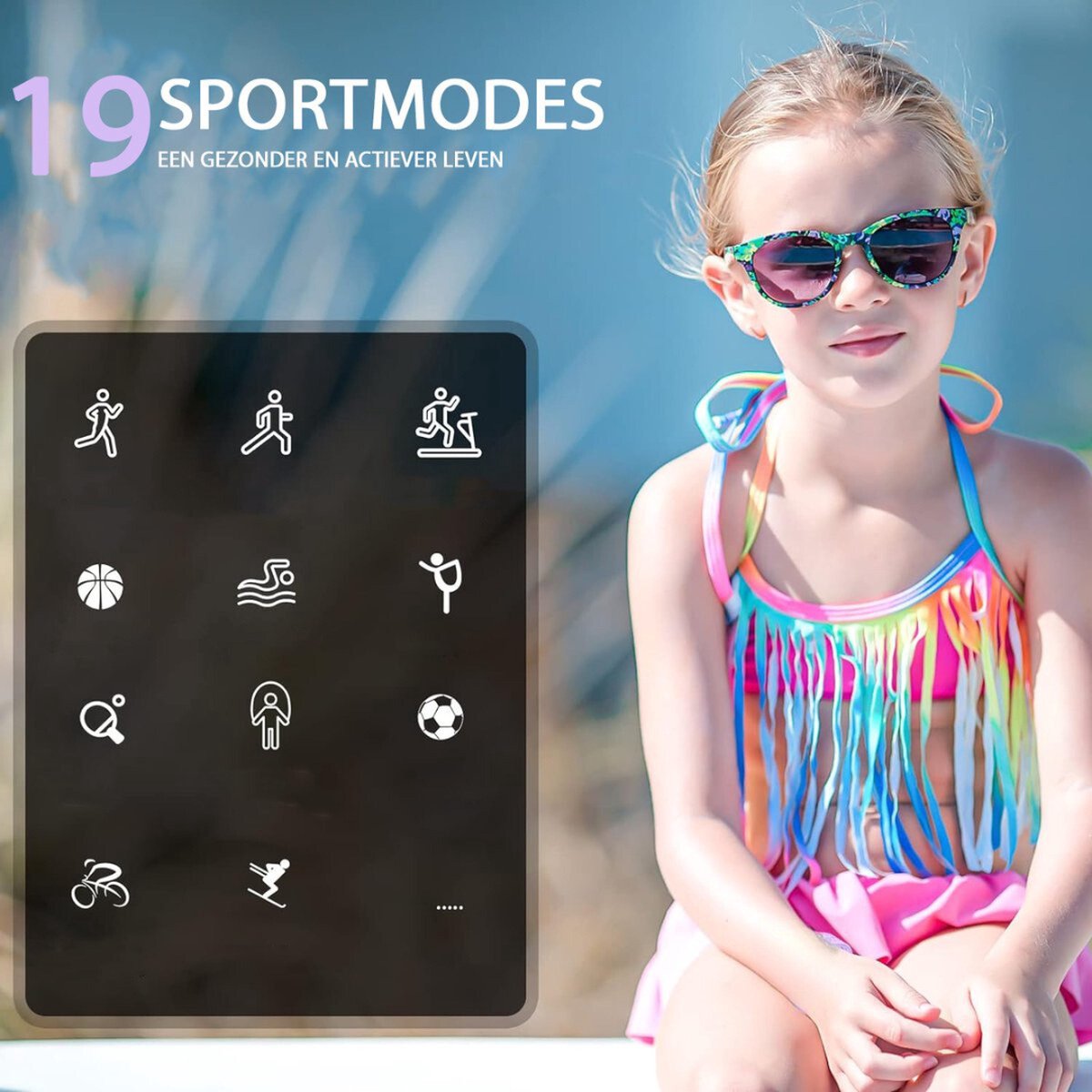 Twenty4seven Smartwatch Kinderen en Volwassenen Sporthorloge
