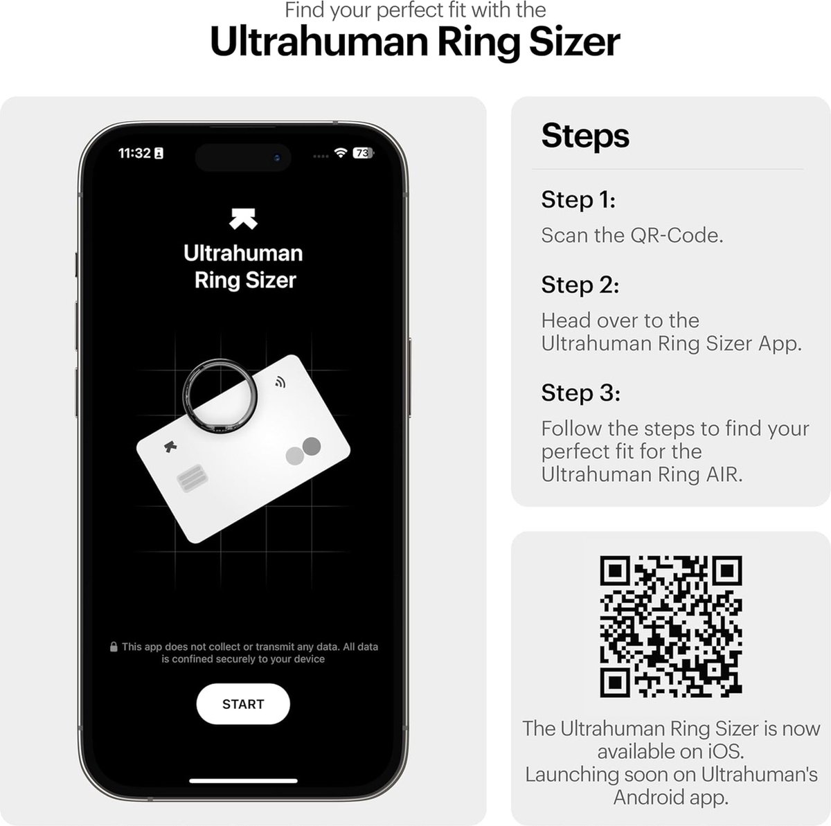Wat vinden we goed aan de Ultrahuman Ring Air Smartring Maat 13 Zilver