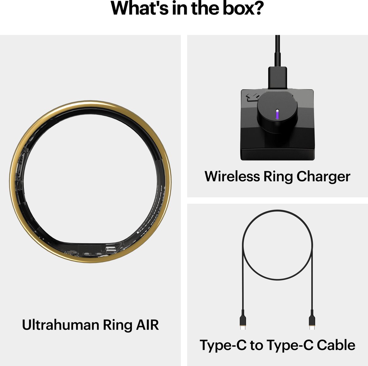 Ultrahuman Ring Air Smartring Maat 6 Gold