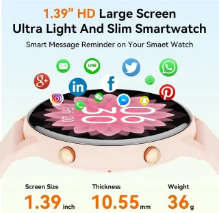 Unisex Smartwatch 1,39 inch