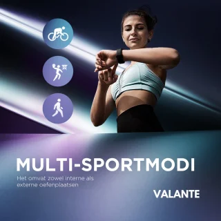 Valante Fem-Fit2 Rosé Goud Stalen Smartwatch 40 mm