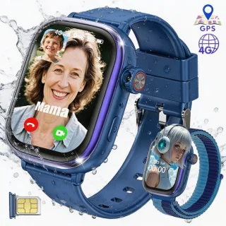 Vashoy T86 GPS-kinderhorloge - blauw