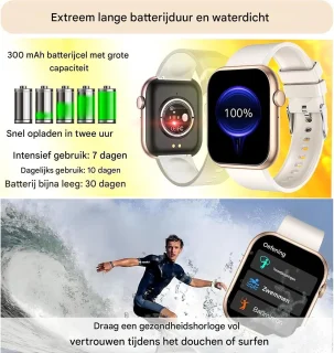 Vitdipy Activity Tracker Smartwatch - Goud