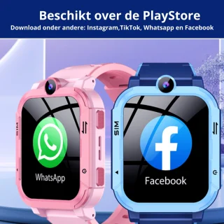 Voltura Kinder Smartwatch GPS 4G Met Simkaart Zwart