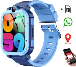Voltura Kindersmartwatch 4G GPS Blauw inclusief Simkaart