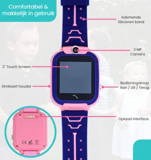 VUBIO Kinder Smartwatch Roze