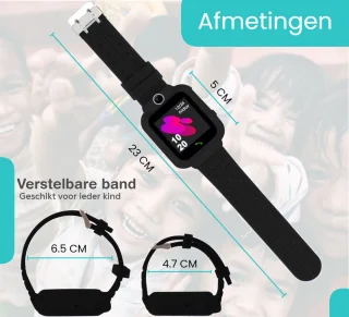 VUBIO Kinder Smartwatch Zwart