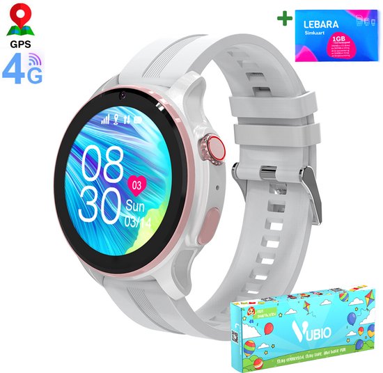 VUBIO L1 4G Kinder Smartwatch Wit