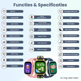 VUBIO L2 4G Kinder Smartwatch Blauw