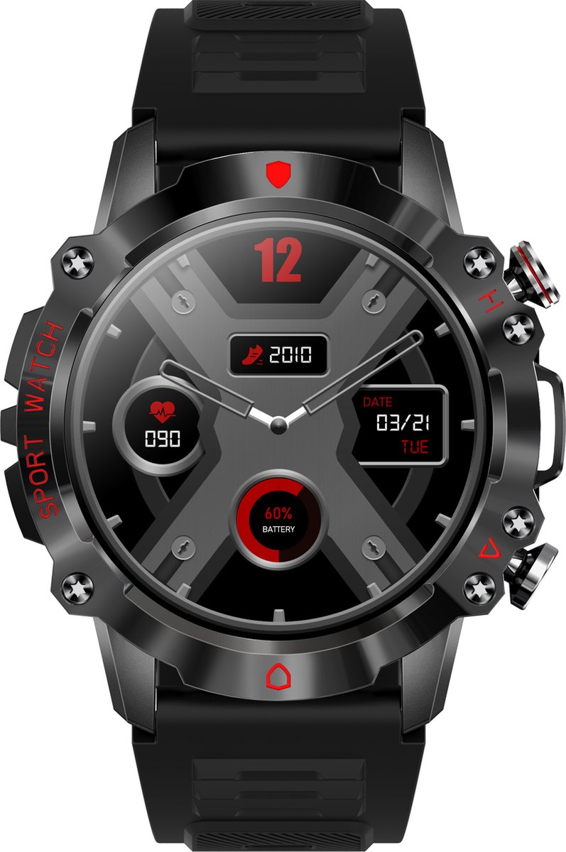 Watch Go Smartwatch Dames 45 mm Donkergrijs