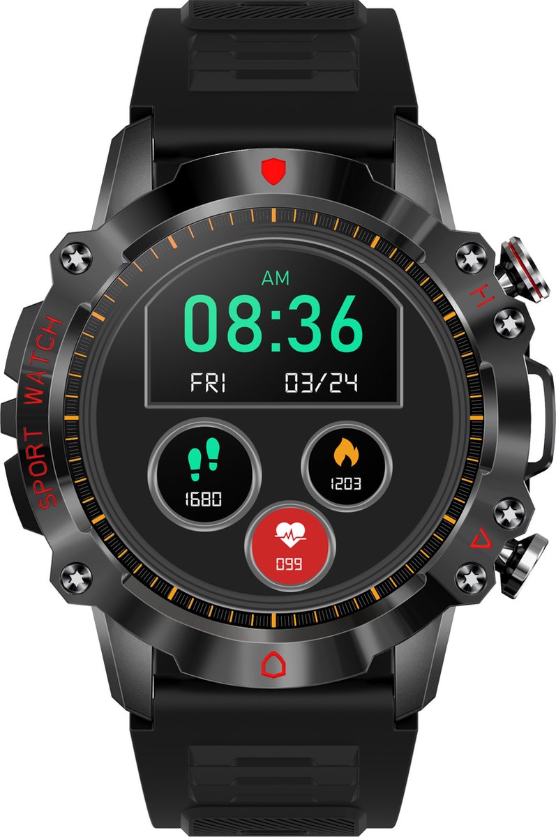 Watch Go Smartwatch Dames 45 mm Donkergrijs