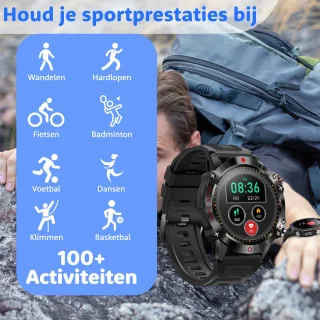 WatchGo Outdoor Smartwatch 45mm - Unisex - iOS & Android