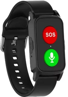 WatchToCare - LifeLine GPS Horloge voor Senioren - Zwart