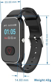WatchToCare Nova One Button GPS-horloge voor senioren