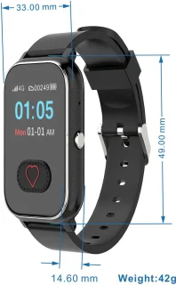 WatchToCare Nova One Button GPS-horloge voor senioren