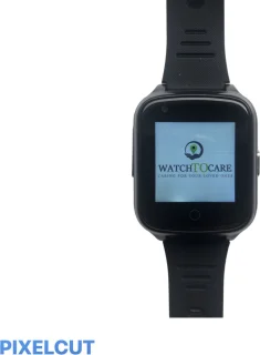 WatchToCare WTC45 GPS Horloge Ouderen Zwart Leer