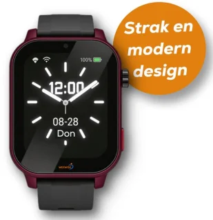 Weewise WS81 GPS-horloge voor senioren rood