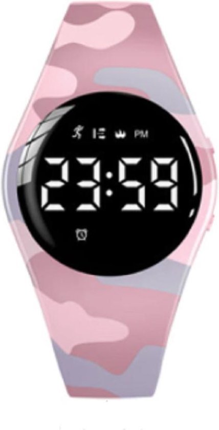 West Watches Jungle Activity Tracker Kids Smartband Camouflage Roze