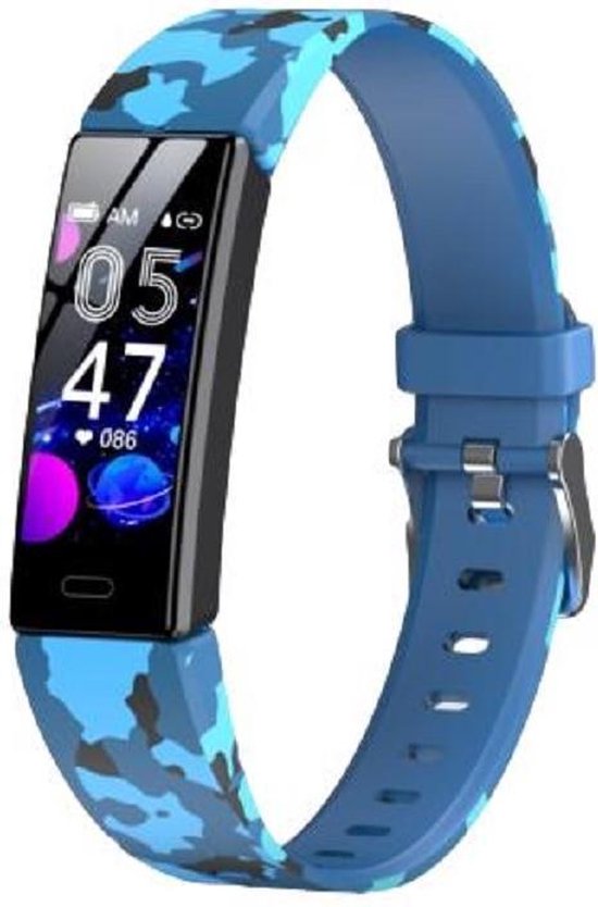 West Watches Model Wood Activity Tracker Smartband Camouflage Blauw