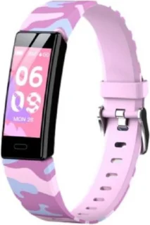 West Watches Model Wood Smartband Camouflage Roze