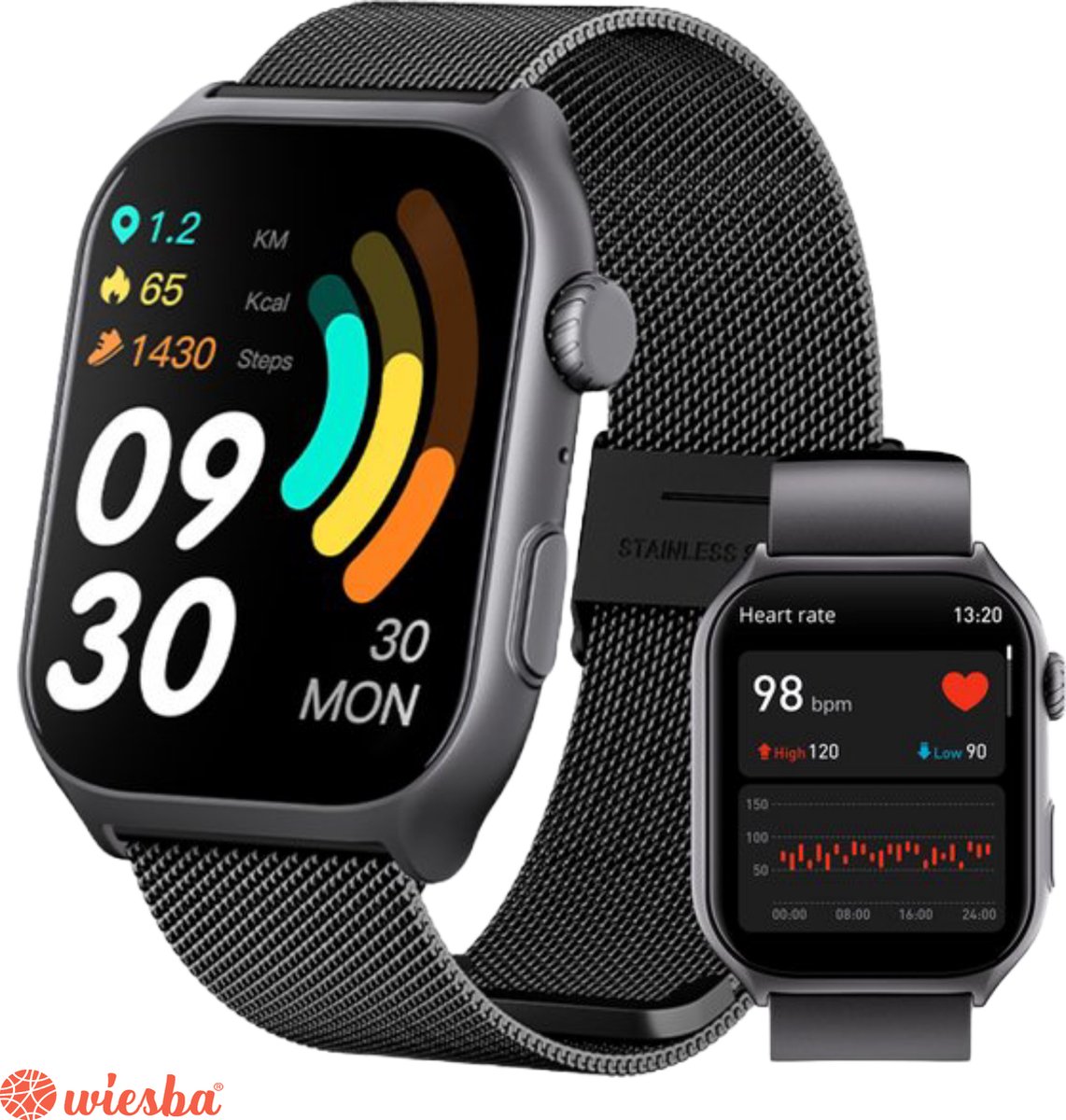 De Wiesba Smart GTS7 Pro Smartwatch 2.0 inch in één oogopslag