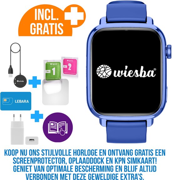 Wiesba WB13 Pro Kinder Smartwatch Blauw