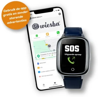 Wiesba WB34S GPS-horloge senior blauw