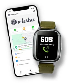 Wiesba WB34S - GPS horloge senior - Groen