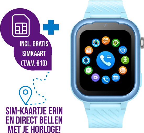 Wiesba WB39 Kinder Smartwatch Blauw