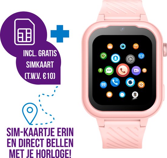 Wiesba WB39 Kinder Smartwatch Roze