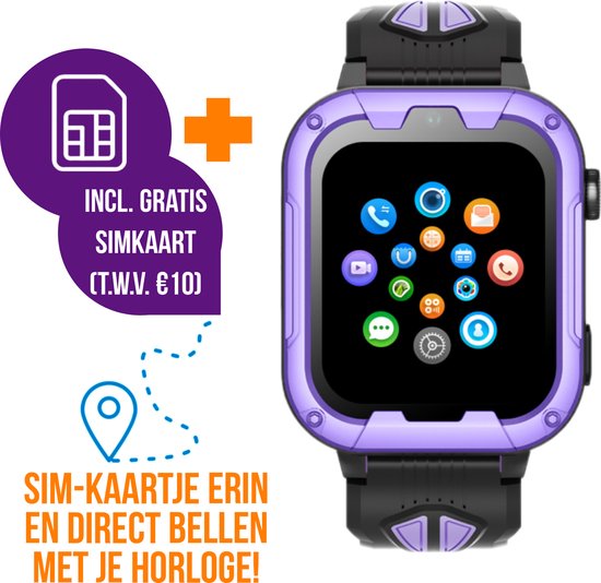 Wiesba WB40 Kinder Smartwatch GPS Paars