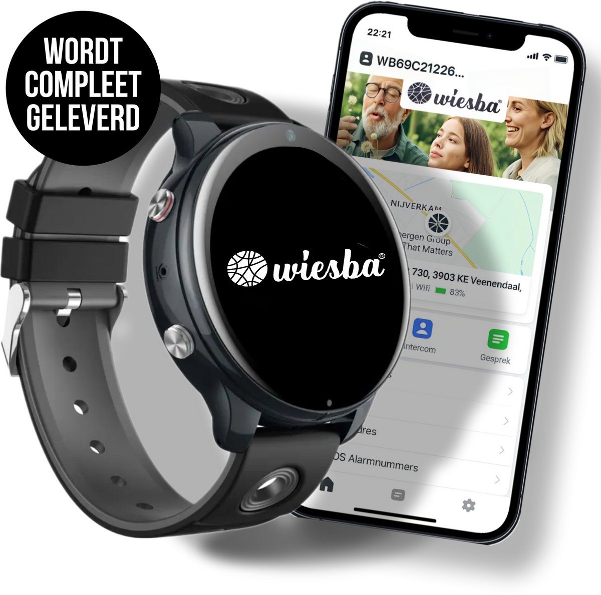 De Wiesba WB56 4G GPS Kinder Smartwatch in één oogopslag
