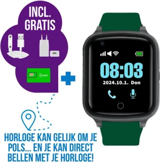 Wiesba WB73S gps horloge senior groen
