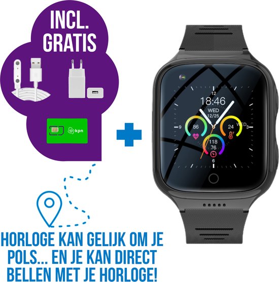 Wiesba WB9S GPS Horloge Senior Smartwatch