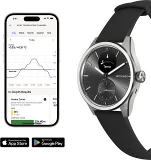 Withings ScanWatch 2 42mm Zwart Leather Band Bundle