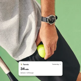 Withings ScanWatch 2 42mm Zwart Leather Band Bundle