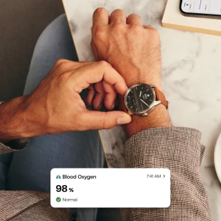 Withings ScanWatch 2 42mm Zwart Leather Band Bundle