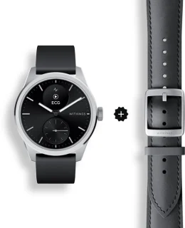 Withings ScanWatch 2 42mm Zwart Leather Band Bundle