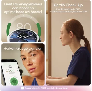 Withings ScanWatch 2 Hybride Smartwatch 42mm Midnight Blauw