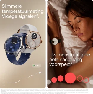 Withings ScanWatch 2 Hybride Smartwatch 42mm Midnight Blauw
