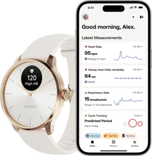 Withings Scanwatch Light 37mm Zand
