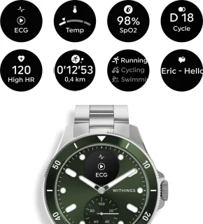 Withings ScanWatch Nova 42mm Groen