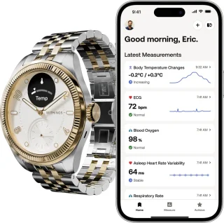 Withings ScanWatch Nova Brilliant 39mm Goud