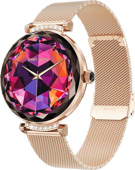 WizBay Premium Select 1.19" AMOLED Smartwatch - Goud en Prestatie