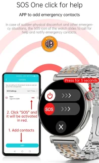 WizBay Premium Select 1.28" AMOLED Smartwatch