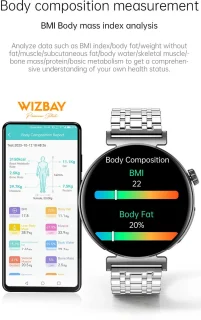 WizBay Premium Select 1.28" AMOLED Smartwatch