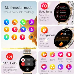 WizBay Premium Select 1.28" AMOLED Smartwatch