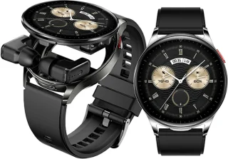 WizBay Premium Select 1.39" 2in1 Sport Smartwatch Zwart