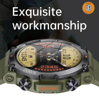WizBay Premium Select 1.39 inch HD TFT Smartwatch Zwart